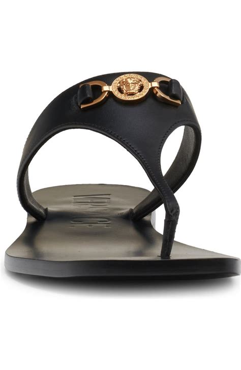 versace medusa palazzo flip flops|Versace women's medusa 95.